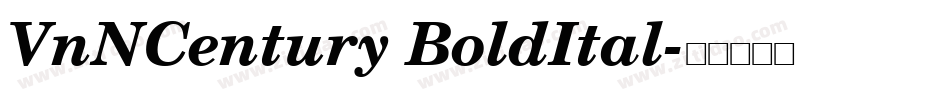 VnNCentury BoldItal字体转换